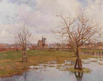 卡米耶 畢沙羅 Landscape with Flooded Fields 卡米耶 畢沙羅 Landscape with Flooded Fields